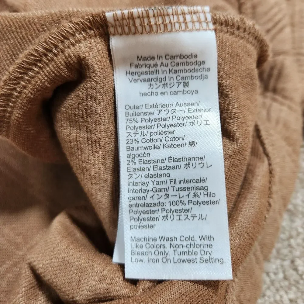 J. Crew Sweater Women XL Pale Mocha Quilted Mockneck Pullover NWT